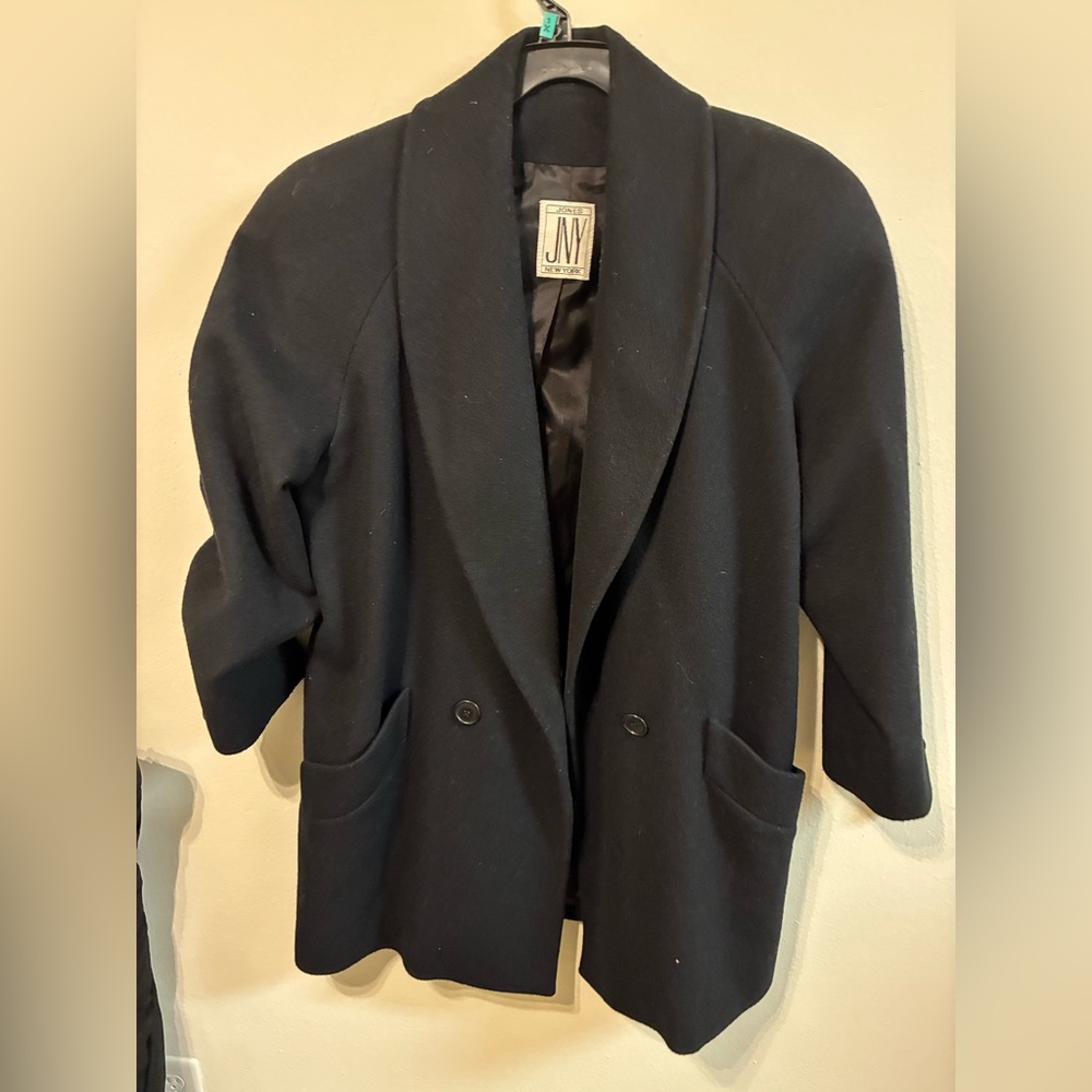Vintage Jones New York 100% Wool Coat